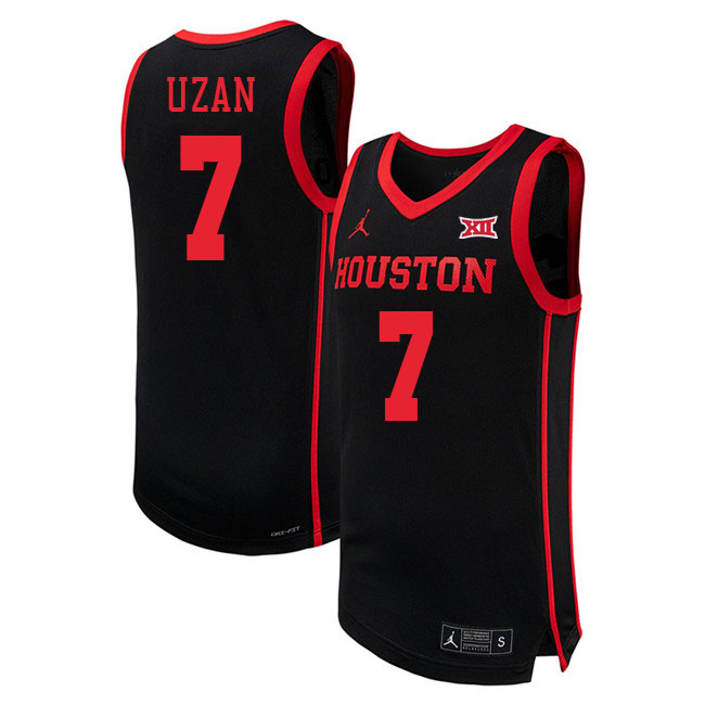 Milos Uzan College Jersey,Houston Cougars #7 Milos Uzan Basketball Jersey Youth-Black